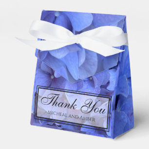 Blaue Immergrün elegante florale Hortensien Geschenkschachtel