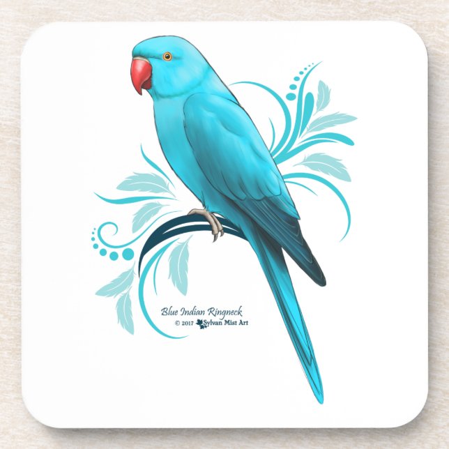 Blaue Indianerringel Getränkeuntersetzer (Vorderseite)