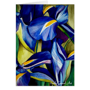 Blaue Iris-Blume ursprüngliche