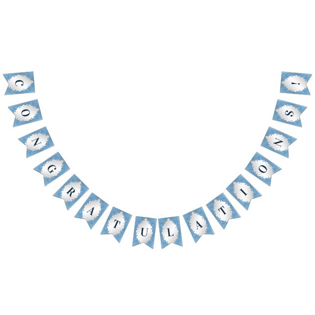 Blaue Jagdflagge Wimpelkette (Alle)