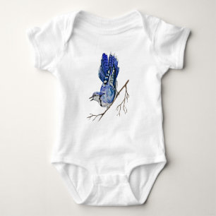Blaue Jay Baby Strampler