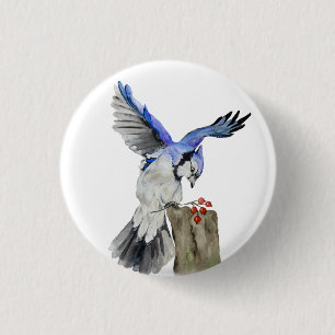 Blaue Jay Button