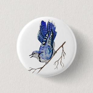 Blaue Jay Button