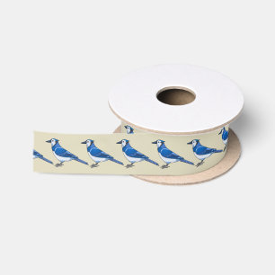 Blaue Jay Satinband