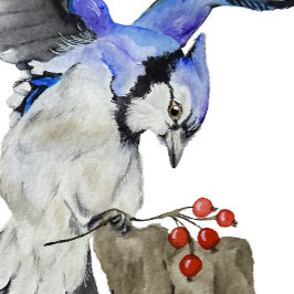 Blaue Jay Steinuntersetzer