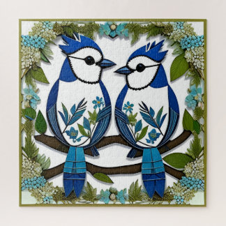 Blaue Jay Vogelpapier Art