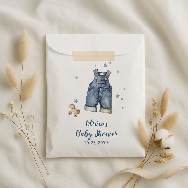 Blaue Jeans-Baby-Party Geschenktütchen (Von Creator hochgeladen)