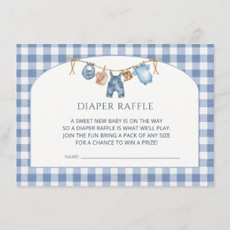 Blaue Jeans Baby Shower Cowboy Begleitkarte
