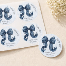Blaue Jeans Baby Shower Danke