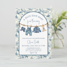 Blaue Jeans-Denim-Junge-Baby-Party