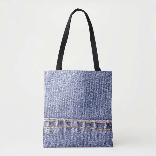 Blaue Jeans: detaillierte Nähtextur. Tasche (Vorderseite)