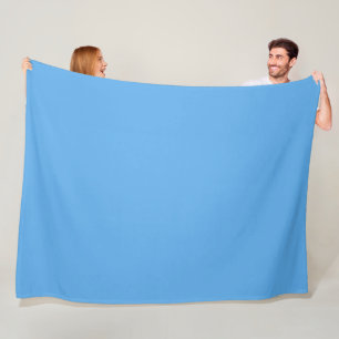 Blaue Jeans (einfarbig) Fleecedecke