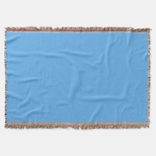 Blaue Jeans (feste Farbe) Decke (Vorderseite)