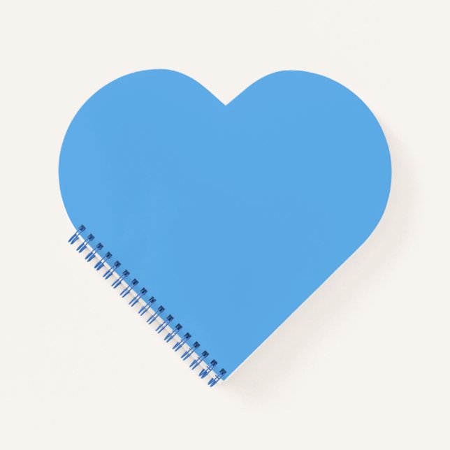 Blaue Jeans (feste Farbe) Notizbuch (Vorderseite)