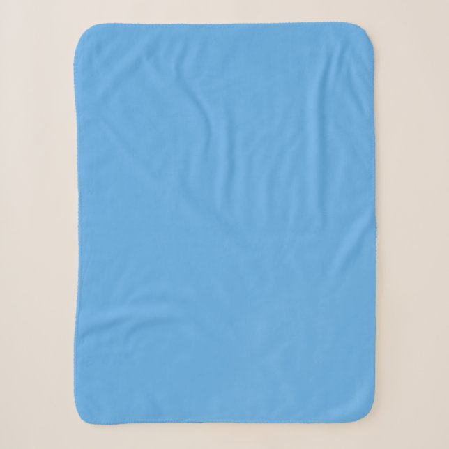 Blaue Jeans (feste Farbe) Sherpadecke (Vorderseite)