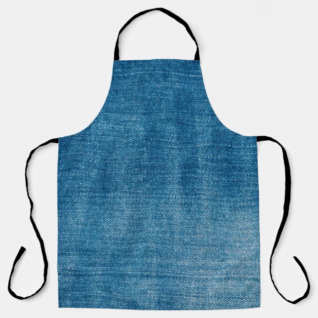 Blaue Jeans nahe sich. Blauer Denim Jean Schürze (Vorderseite)