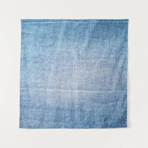 Blaue Jeans-Textur Wandteppich