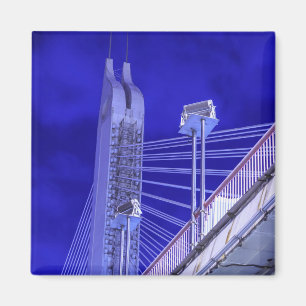Blaue Jiefang-Brücke Magnet