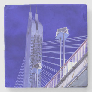 Blaue Jiefang-Brücke Steinuntersetzer