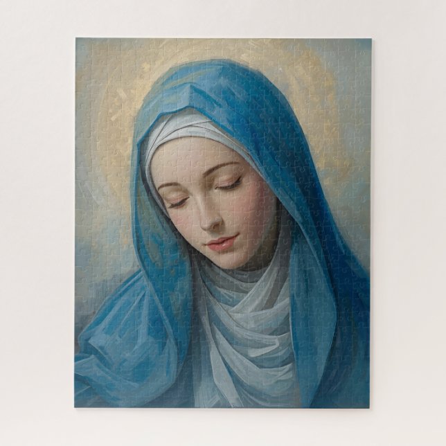 Blaue Jungfrau-Maria-Bild (Vertikal)