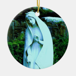 Blaue Jungfrau Maria Statue Ornament