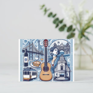 Blaue Kachel über Lissabon und die portugiesische Postkarte