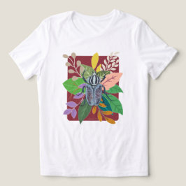 Blaue Käfer-Wasserfarbe Tri-Blend Shirt