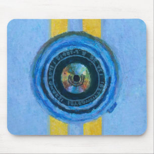 Blaue Kamera Mousepad