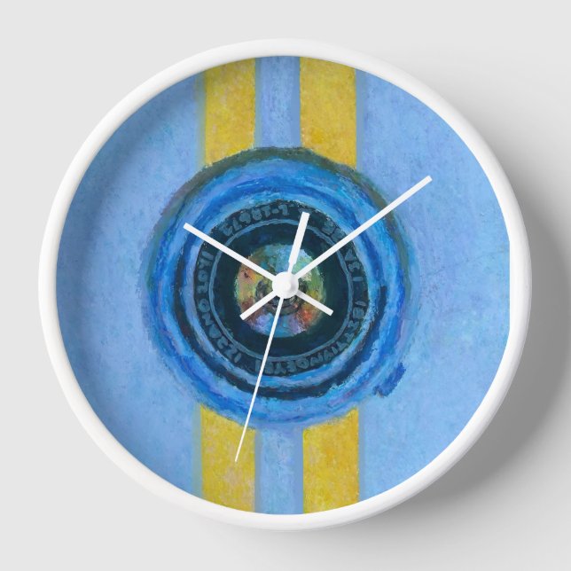 Blaue Kamera Uhr (Vorderseite)