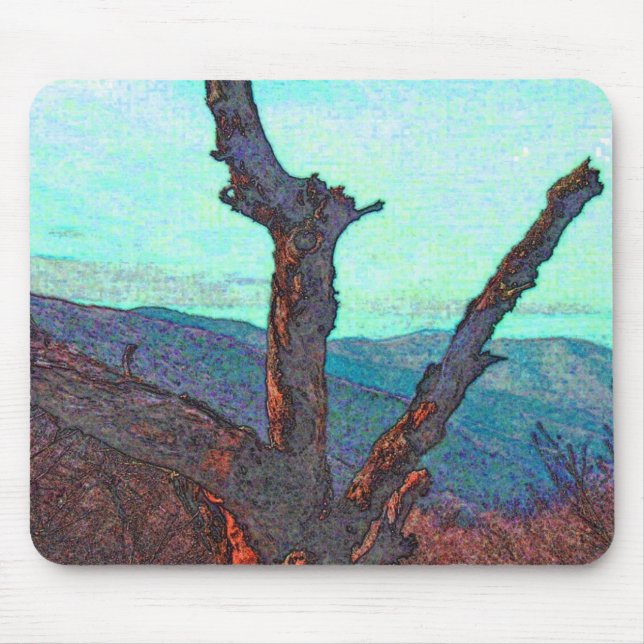 blaue Kanteehrerbietung Mousepad (Vorne)