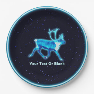 Blaue Karibik (Reindeer) Pappteller