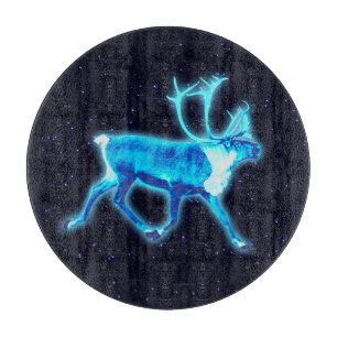 Blaue Karibik (Reindeer) Schneidebrett