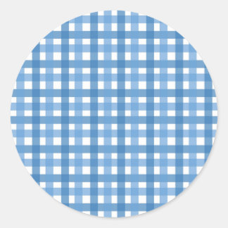 Blaue Karierte Aufkleber/Umschlag Aufkleber