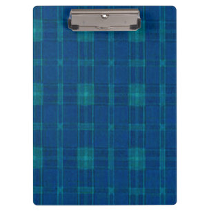 Blaue Karierte Zwischenablage Klemmbrett