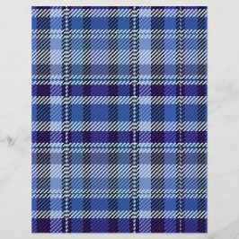 Blaue Karo-Massenware Scrapbook-Papier Seiten