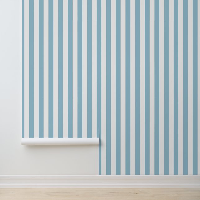 Blaue Karos/Streifen/Gingham Tapete (Anwendung)