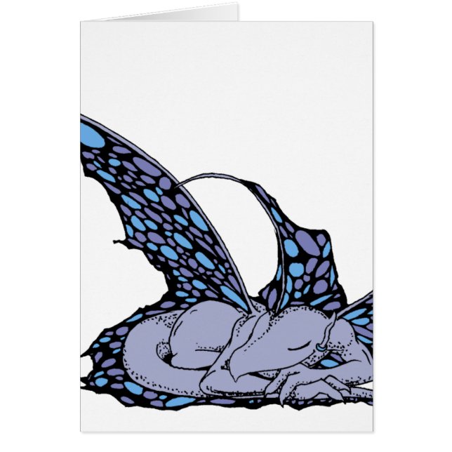 (Blaue) Karten SchlafensDragonette (Vorne)