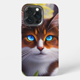 Blaue Katze im Wald iPhone 13 Pro Hülle