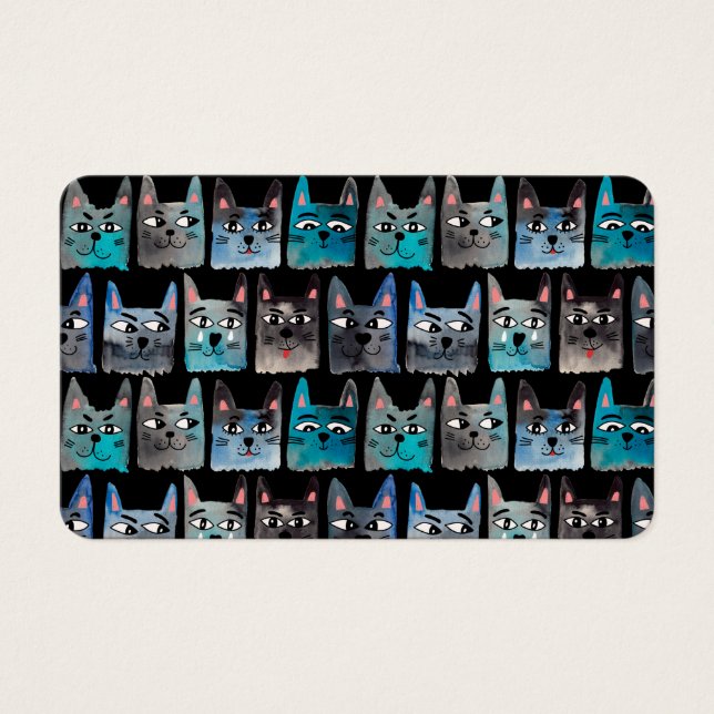 Blaue Katzen (Vorderseite)