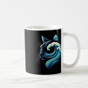 Blaue Katzen wellen nach Kamala Funny Blue Wave of Kaffeetasse