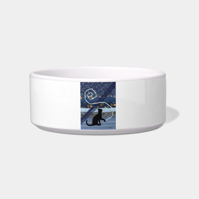 Blaue Katzenfutter-Schüssel Napf (Vorderseite)