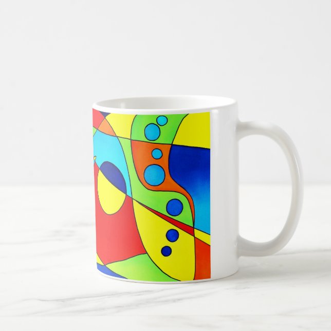 Blaue Kieme-Tasse Kaffeetasse (Rechts)