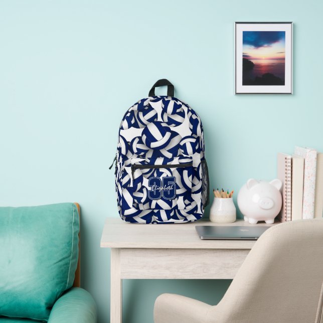 Blaue Kinder-Volleyballmannschaft Bedruckter Rucksack (InSitu)