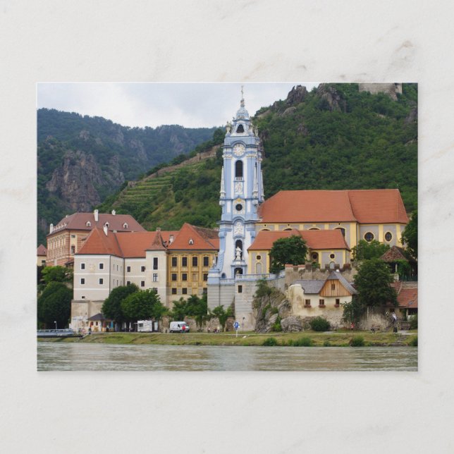 Blaue Kirche in Dürnstein Postkarte (Vorderseite)