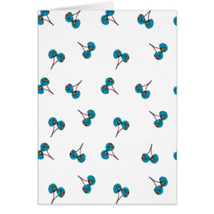 Blaue Kirsche Muster