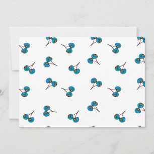 Blaue Kirsche Muster