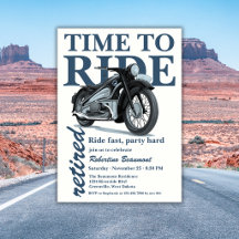 Blaue klassische Motorradfahrt Schnelle Ruhestands