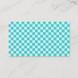 Blaue klassische Schachbrett-Kombination von STayl Visitenkarte