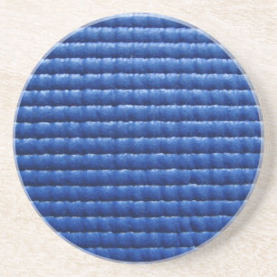 Blaue klebrige Yoga-Matte Getränkeuntersetzer