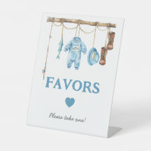 Blaue kleine Fischer-Babyshower-Mitgebsel Beige